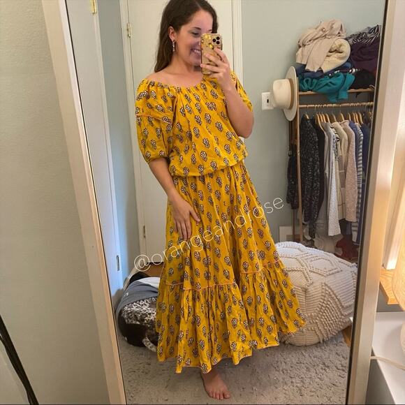 RHODE Yellow Frida Maxi Dress XS - Picture 6 of 16